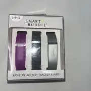 NEW SMART BUDDIE ACTIVITY TRACKER BANDS FOR FITBIT FLEX 3 PACK - SMALL