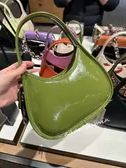 Coach Mini Ergo Bag In Crinkle Patent Coachtopia Leather NWT CQ003