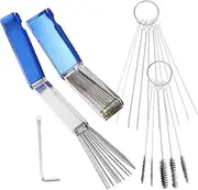 OKUMEYR 1Set Carburetor Cleaning Needle Tool Kit for Maintenance of Carburetor Nozzles Includes Cleaning Brushes and Long Tubes for Easy Storage