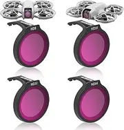 EUIOOVM Filter Set for DJI Neo Drone: Multi-Coated Magnetic Camera Lens Filter, UV, CPL, ND (ND8, ND16, ND32, ND64), Aluminium, Clear