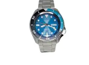 New Seiko 5 Sports SRPJ45 Sonar Skeleton Dial Steel Bracelet Men's Watch