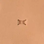 Basketweave Flared-Rope Center X512 Leather Stamp