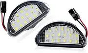 XEBRAD 1Pair 15 SMD LIGHT Car Licence Number Plate Light Lamp, for TOYOTA, Aygo MK I 2005-2014 Signal Lamp White Accessories Parts Car Number Plate Light