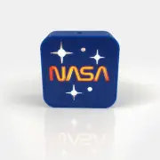 NASA Logo LED Night Light - Gift for Kids and NASA Fans - 3D Printed