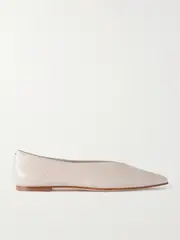 [Aeyde] Aeyde - Moa Leather Point-toe Flats - Cream - IT37 IT 37 Cream