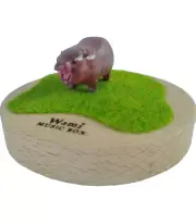 Moo Deng Cute Baby Hippo Music Box Wami Studio (Tune : It's a Small World)