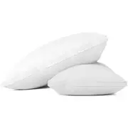 Duck Feather Down Bed Pillow - Twin Pack