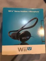 Nintendo Wii U Stereo Headset & Microphone Brand NEW Free Shipping