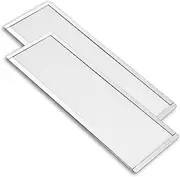 PANO-MOUNTS 360mm 120mm x 2 PC Fan Dust Mesh Filter 4.72inch PVC Computer PC Case Dust Proof Filter Cover Magnetic White 2-Pack, 36MFFWHI2PACK