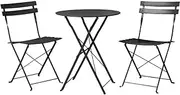 Gardeon Outdoor Setting Table and Chairs Folding Patio Furniture Bistro Set