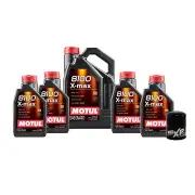 9L Motul 8100 X-MAX 0W40 WIX XP Filter Motor Oil Change Kit API SN (for: Honda)