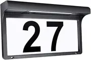 DOITOOL Led Solar-powered Address Numbers Outdoor House Number Sign Solar Lighted for Home Decor