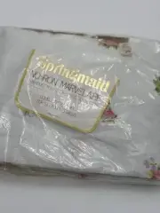 Springmaid Prelude Double Fitted Sheet Pink Roses USA New!