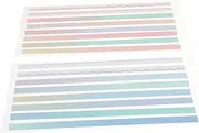 GRADENEVE Highlight Strips Reading Stickers Notebook Tabs Index Strips Tape Cute Office Supplies Set of 2