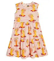 [Mini Rodini] Mini Rodini Printed cotton dress Y 10/11 red