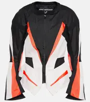 [Junya Watanabe] Junya Watanabe Moto paneled nylon jacket AU 10 black