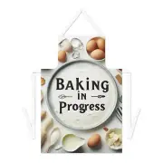 Baking in Progress Adult Apron. Ideal for a cake cupcake maker. Gift