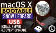 Bootable MacOS X Snow Leopard USB Service Install Recovery Upgrade + Guide