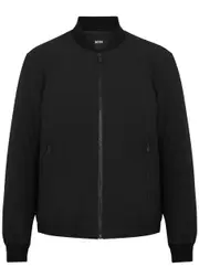 Boss Logo Shell Bomber Jacket - Black - M M