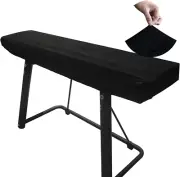 WOMACO Piano Keyboard Cover Stretchy Plush Velvet Dust Cover for 76-88 Keys D...