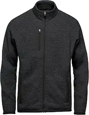 [Stormtech] Mens Avalante Heather Full Zip Fleece Jacket (UK Size: M) (Black)