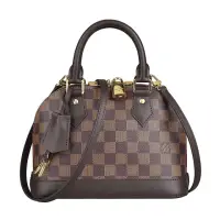 在飛比找momo購物網優惠-【LV】LV N41221 ALMA BB金字LOGO棋盤格