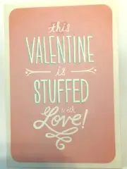 Hallmark Valentine's Card-"this Valentine is stuffed with Love!... NEW(A34)