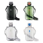 Flat Water Bottles Sports Water Bottle With Shoulder Strap 750ml Large Capacity