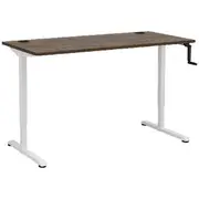 Matrix Manual Height Adjustable 1500mm Desk White/Walnut