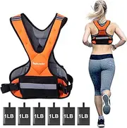 Stepfowarder Weighted Vest for Men and Women, Y-Style Strength Weight Vest Adjustable 2 to 5kg with Reflective Stripes, Suitable for Running, Body Workout, Jogging, Walking