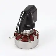 Aexit WTH118-1A (Potentiometer) 2W 22K Ohm Rotary Taper Carbon Film Potentiometer Pots w (30ry323qf553) Control Knob