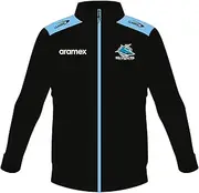 [Classic Sports] NRL 2024 Track Jacket - Cronulla Sharks - Black - Adult