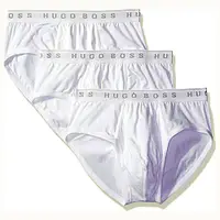 在飛比找Yahoo奇摩購物中心優惠-Hugo Boss 男合身三角內褲3件裝(白色)