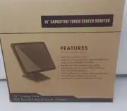 ECRS 15" Capacitive Multi-Touch POS Monitor for Retail Kiosk Restaurant Bar