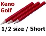 50 x HB Mini Half Length Pencils - Faber Castell 121428HB Keno Bingo Mini Golf