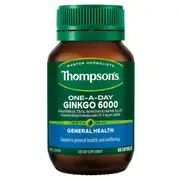 Thompsons One a Day Ginkgo 6000mg 60 Capsules