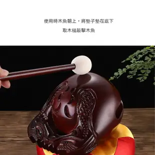 3.5吋老樟木雕刻木魚(附墊子、槌子) (6折)