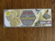 Williams Sonoma Nordic Ware Cast Aluminum Geo Design Cookie Stamps - New