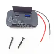 PD Type C USB Port Car Charger Socket Power Outlet Panel Mount Dustproof Cover (for: Honda Civic)