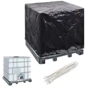 IBC Container Cover 8 Eyelets Waterproof Heavy Duty Tarpaulin 116x100x120 cm