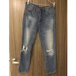 BLANK DENIM / HIGH RISE TAPERED JEANS