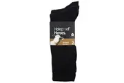 2 Pairs Holeproof Explorer Men Merino Wool Rib Business Crew Everyday Socks Black