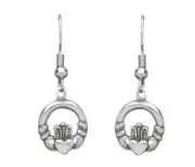 Irish Pewter Claddagh earrings