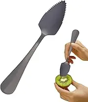 Husoiuy Grapefruit Spoon Serrated Stainless Steel Spoon Grapefruit Long Liver Stainless Steel Kiwi Spoon with Serrated Edge - Tabeware UTENSIL Kitchen Gadget for Fruit, Shovel or Stirring Drinks