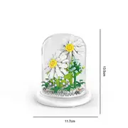 Eternal block flower assembly bouquet desktop decoration block flower children's puzzle assembly toy bouquet as the picture