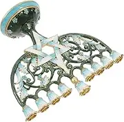 Cabilock Table Candlestick Holder for Hanukkah Retro Design Metal Candle Stand Decorative and Functional Taper Candle Holder for Home Decor Unique Cultural Enthusiasts