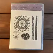 CTMH Acrylic Stamp Set - Alfresco Flowers Borders B1256
