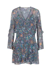 Veronica Beard Camden Floral-print Silk Mini Dress - Multicoloured - 4 (UK8 / S) 4 (UK8 / S)