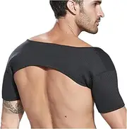 Shoulder Posture Corrector Double Shoulder Back Support Shoulder Support Sleeve Sports Fitness Shoulder Protector Suitable for Basketball, Weightlifting, Etc. (Size : S/Small)