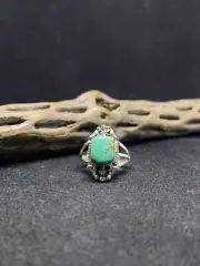 Native American Navajo Royston turquoise Sterling Silver Ring Size 6